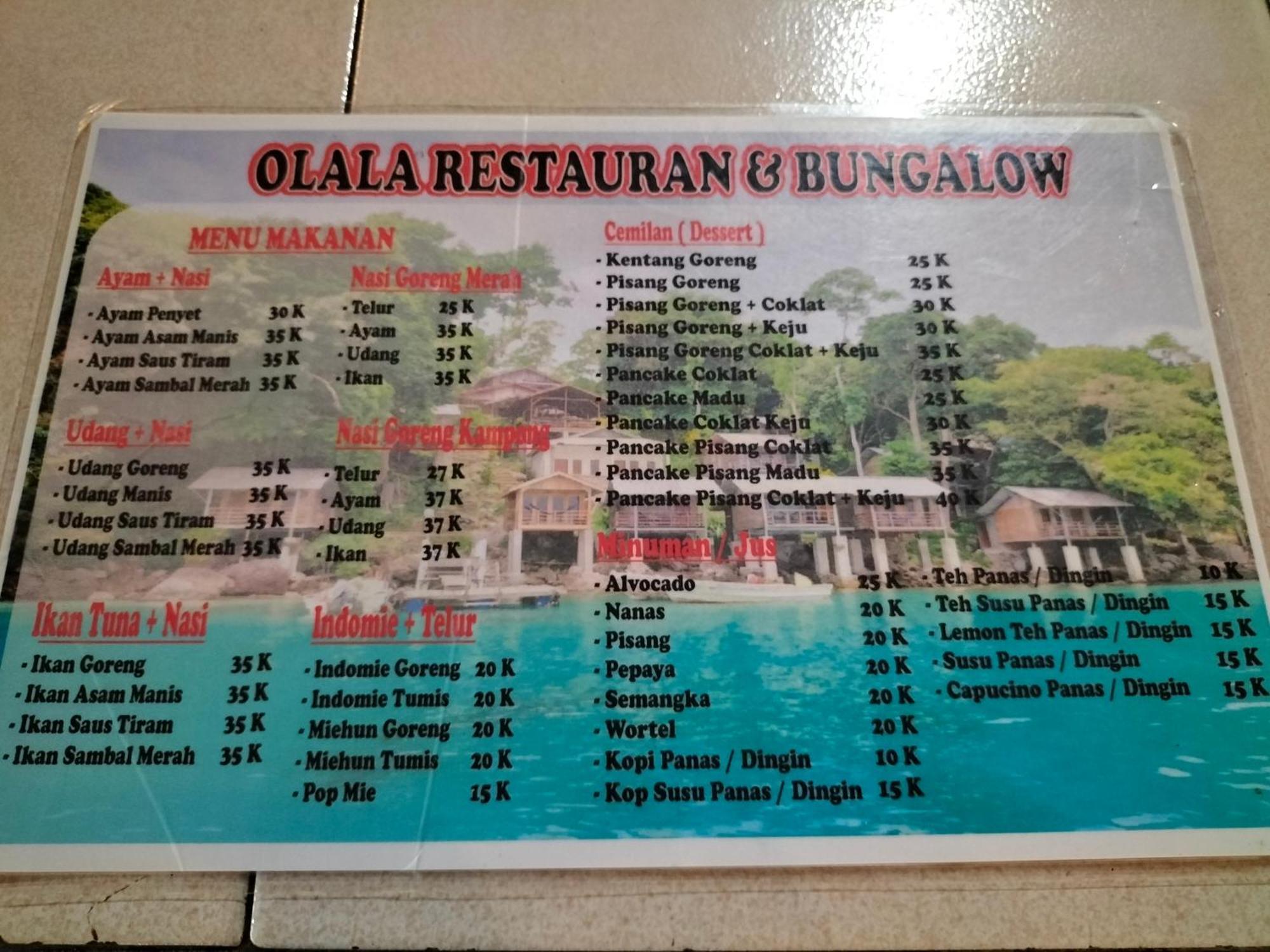 Olala Bungalows And Restaurant Sabang  Buitenkant foto